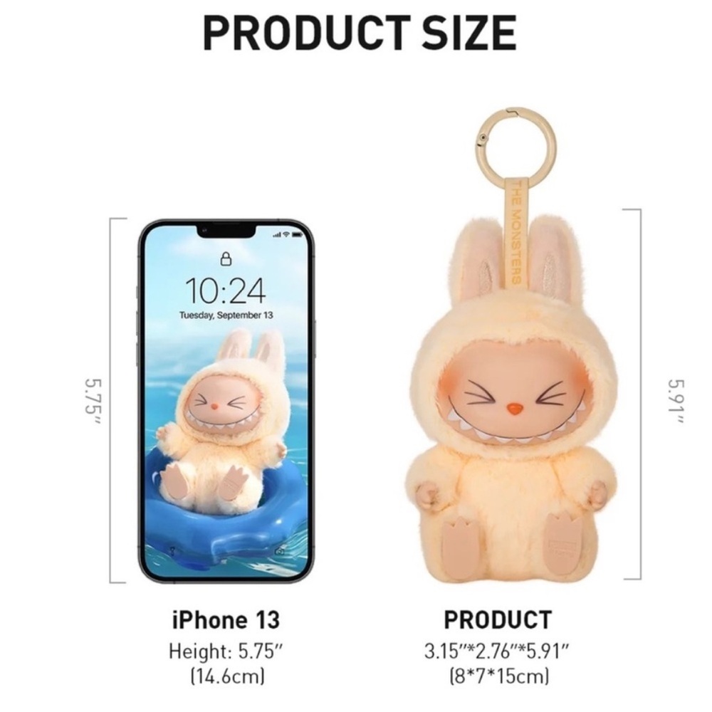 Pop Mart The Monsters Have A Seat ZIZI Labubu Plush Blind Box Pendant Keychain - Picture 5 of 6